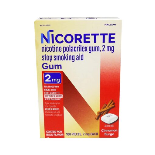 keo cai thuoc nicorette gum cinnamon surge 2mg 100 vien 230226 k