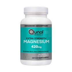 Viên uống bổ sung Magie Qunol Extra Strength Magnesium 420mg 240 Capsules