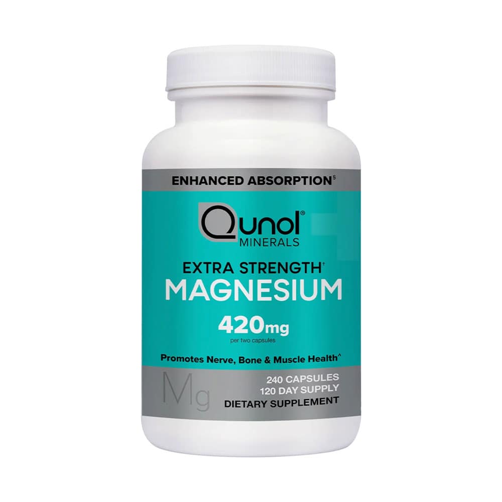 Viên uống bổ sung Magie Qunol Extra Strength Magnesium 420mg 240 Capsules 1 Viên uống bổ sung Magie Qunol Extra Strength Magnesium 420mg 240 Capsules