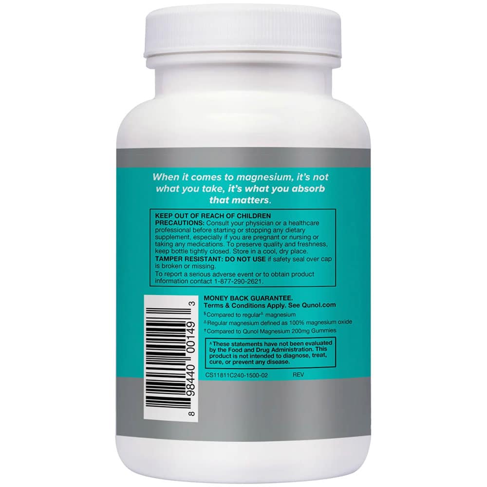 Viên uống bổ sung Magie Qunol Extra Strength Magnesium 420mg 240 Capsules 3 Viên uống bổ sung Magie Qunol Extra Strength Magnesium 420mg 240 Capsules - Ảnh 3