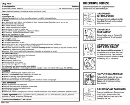 Bọt mọc tóc dành cho nữ Kirkland Signature Women’s Minoxidil by Perrigo Hair Regrowth Treatment 60g x6 10 bot moc toc danh cho nu kirkland signature womens minoxidil by perrigo hair regrowth treatment 60g x6 280326 kc