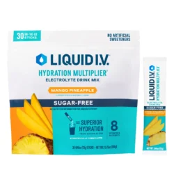 Liquid I.V. Hydration Multiplier, 30 Individual Serving Stick Packs in Resealable Pouch, Mango Pineapple