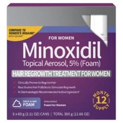 Bộ 6 chai Women’s Minoxidil by Perrigo Hair Regrowth Treatment 60 ml
