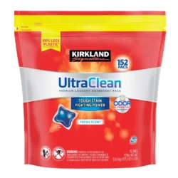 Viên giặt Kirkland Signature Ultra Clean Fresh Túi 3.04kg 152 viên