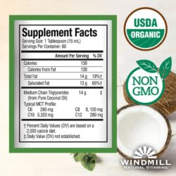 dau mct huu co usda windmill natural vitamins mct oil 946ml 030426 kf