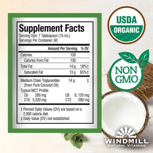 dau mct huu co usda windmill natural vitamins mct oil 946ml 030426 kf