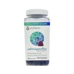 Kẹo dẻo nhân sâm Ấn Độ Youtheory Ashwagandha 180 Gummies