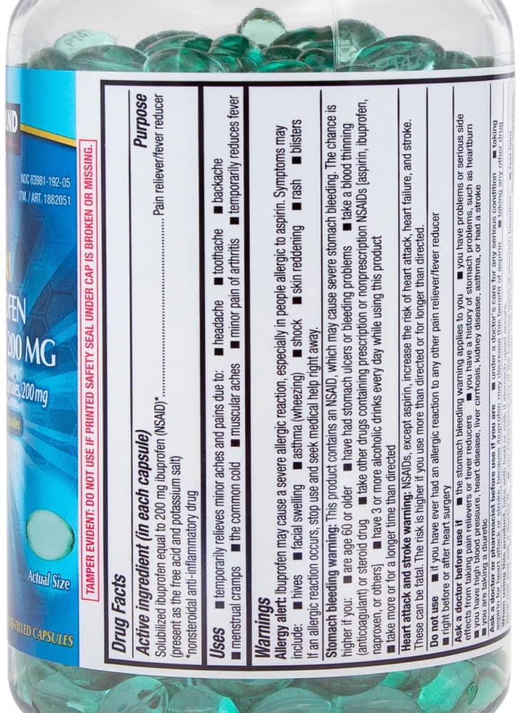 Viên giảm đau hạ sốt Kirkland Signature Mini Ibuprofen 200mg 500 Liquid-Filled Capsules 3 Viên giảm đau hạ sốt Kirkland Signature Mini Ibuprofen 200mg 500 Liquid-Filled Capsules - Ảnh 3