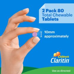 Viên nhai chống dị ứng cho trẻ Claritin Children’s Dye-Free Chewables 80 viên (Grape) 11 vien nhai chong di ung cho tre claritin childrens dye free chewables 80 vien grape 280326 kc