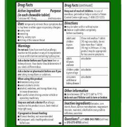 vien nhai chong di ung cho tre zyrtec childrens allergy cetirizine hcl 10mg dye free grape 72 chewable tablets 280326 ka