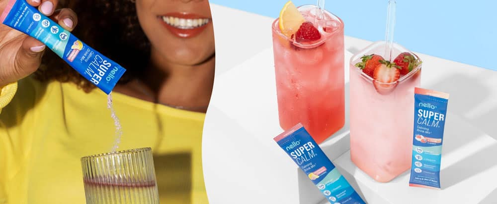 bot pha uong nello supercalm drink mix 26 goi raspberry lemonade strawberries cream 180426 kd