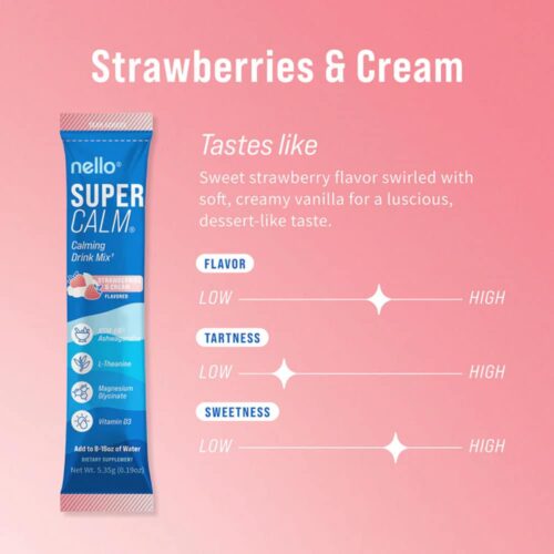 bot pha uong nello supercalm drink mix 26 goi raspberry lemonade strawberries cream 180426 kg straw