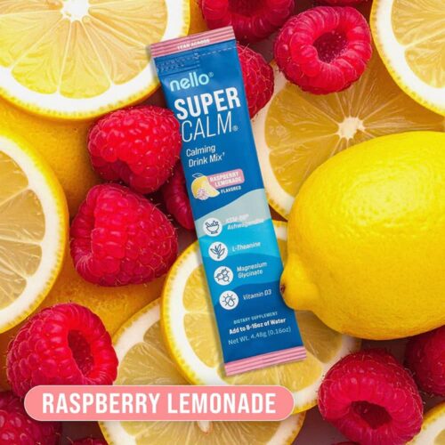 bot pha uong nello supercalm drink mix 26 goi raspberry lemonade strawberries cream 180426 ki rasp