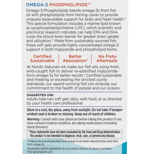 dau ca omega 3 nordic naturals omega 3 phospholipids 60 softgels 150426 ke