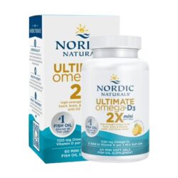 Dầu cá Omega-3 Nordic Naturals Ultimate Omega 2X (1120mg) D3 60 Mini Softgels (Lemon)