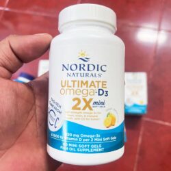 dau ca omega 3 nordic naturals ultimate omega 2x 1120mg d3 60 mini softgels lemon 100426 ka