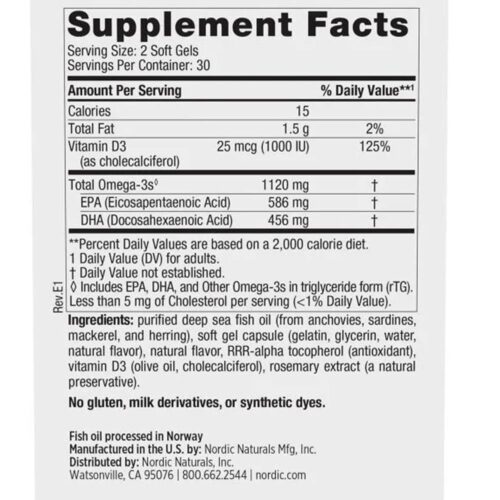 dau ca omega 3 nordic naturals ultimate omega 2x 1120mg d3 60 mini softgels lemon 110426 kb