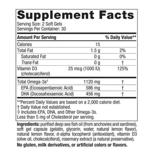 dau ca omega 3 nordic naturals ultimate omega 2x 1120mg d3 60 mini softgels lemon 110426 kd