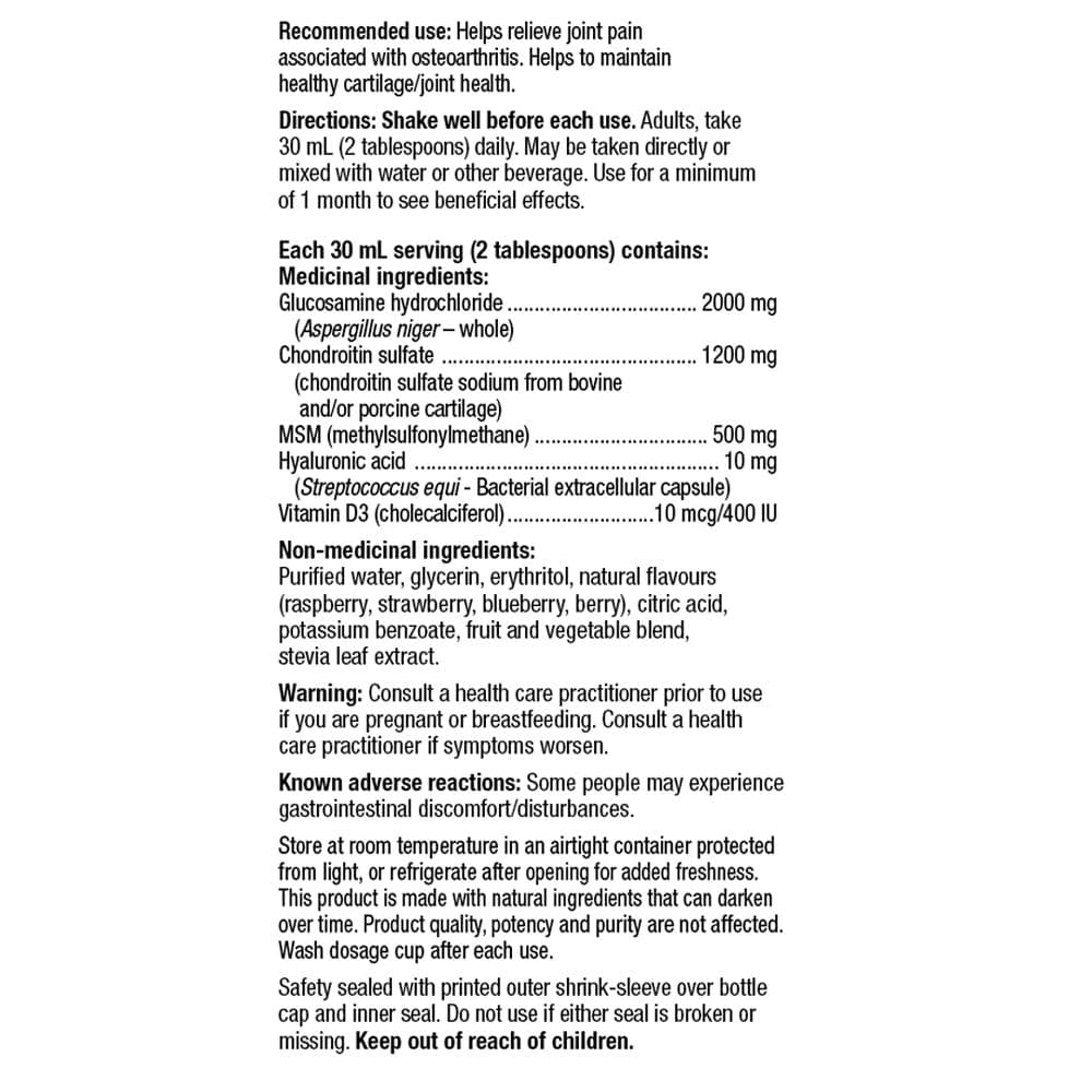 Dung dịch hỗ trợ khớp Nature’s Way Joint Movement Glucosamine 1 lít (Canada) 4 Dung dịch hỗ trợ khớp Nature’s Way Joint Movement Glucosamine 1 lít (Canada) - Ảnh 4