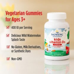 keo deo d3 cho tre tu 3 tuoi nordic naturals kids vitamin d3 400iu 120 gummies 130426 kd