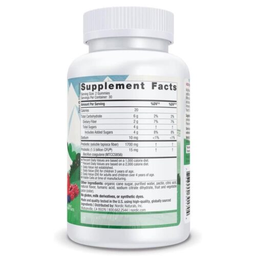 keo deo men vi sinh cho tre nordic naturals kids probiotic 60 gummies 130426 kc