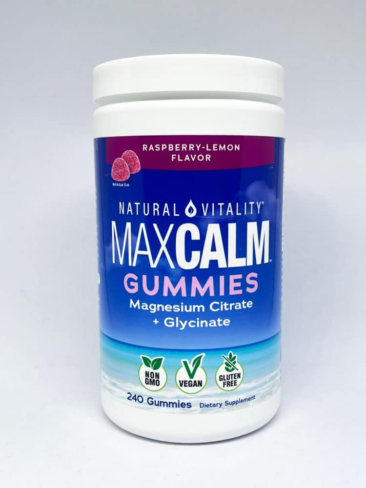 Kẹo dẻo bổ sung Magie Natural Vitality Max Calm Gummies Magnesium Citrate vị Raspberry Lemon 240 viên - Ảnh 3