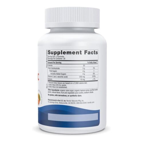 Kẹo dẻo Vitamin C Nordic Naturals Vitamin C 250mg 60 Gummies 13 keo deo vitamin c nordic naturals vitamin c 250mg 60 gummies 130426 kb