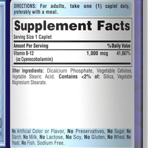 vien uong bo sung b 12 puritans pride vitamin b12 1000mcg 100 caplets 060426 kc