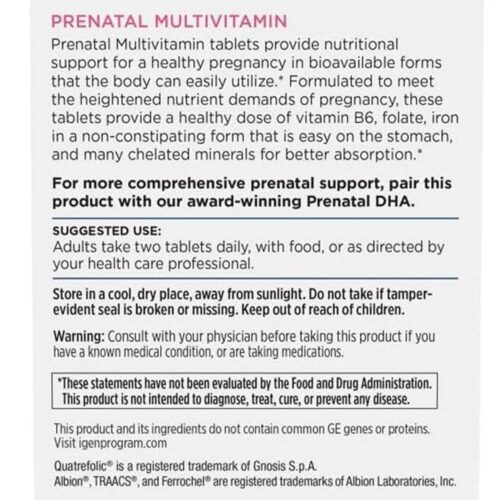 vien uong vitamin cho ba bau nordic naturals prenatal multivitamin 60 tablets 130426 kc