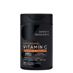 Viên uống bổ sung Vitamin C Sports Research Liposomal Vitamin C 1000mg 180 Liquid Veggie Capsules