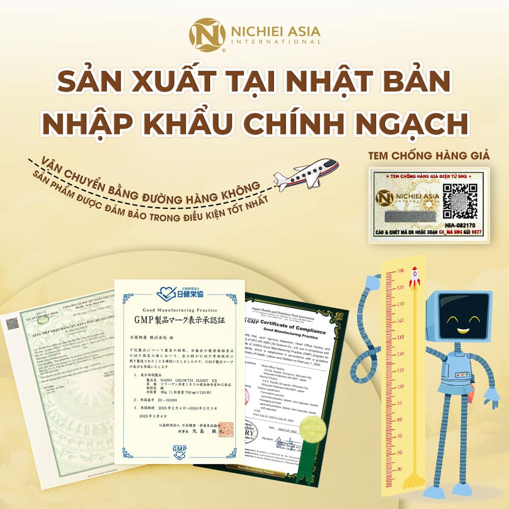 Hỗ trợ tăng chiều cao cho trẻ Nano Growth Habit EX 120 viên - Ảnh 4