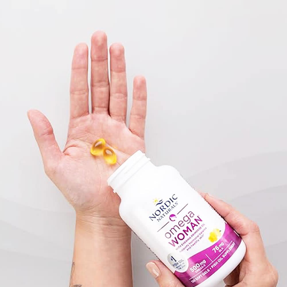 Dầu cá Omega-3 cho phụ nữ Nordic Naturals Omega Woman 500mg 120 Softgels - Ảnh 6