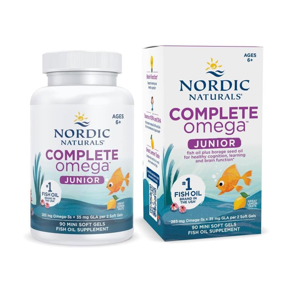 Dầu cá Omega-3 cho trẻ em Nordic Naturals Complete Omega Junior 90 Mini Softgels