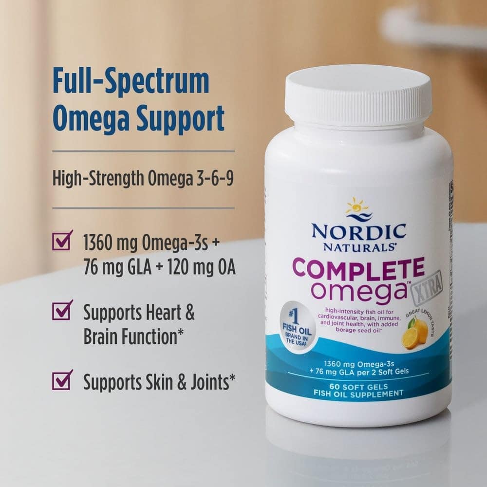 Dầu cá Omega-3 Nordic Naturals Complete Omega Xtra 1360mg 60 Softgels - Ảnh 5