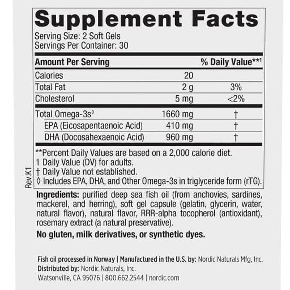 Dầu cá Omega-3 Nordic Naturals DHA Xtra 1660mg 60 Softgels (Strawberry) - Ảnh 3
