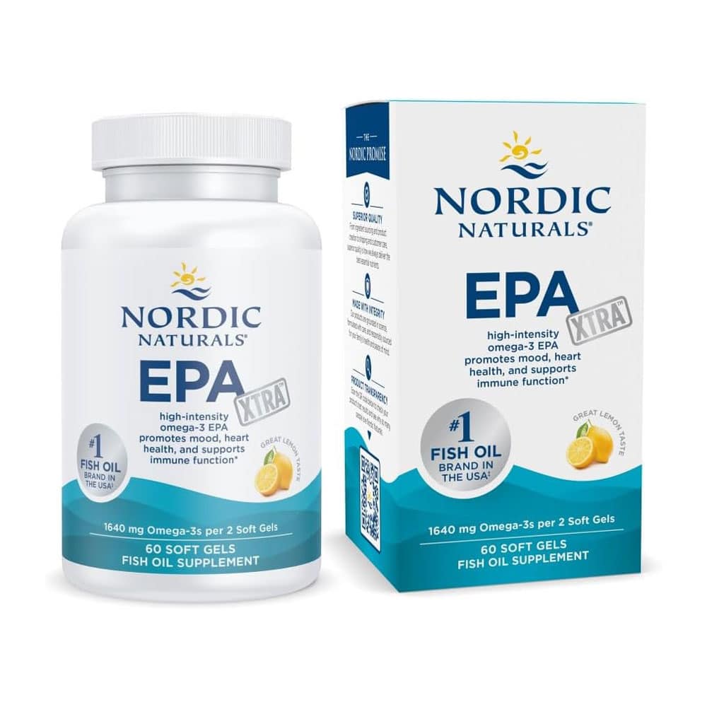 Dầu cá Omega-3 Nordic Naturals EPA Xtra 1640mg 60 Softgels (Lemon)
