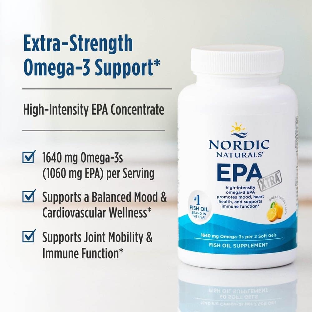 Dầu cá Omega-3 Nordic Naturals EPA Xtra 1640mg 60 Softgels (Lemon) - Ảnh 5