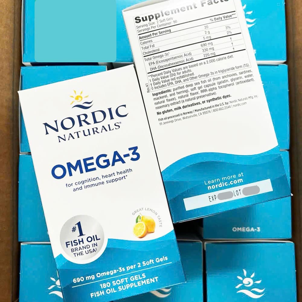 Dầu cá Omega-3 Nordic Naturals Omega-3 690mg 180 Softgels - Ảnh 2