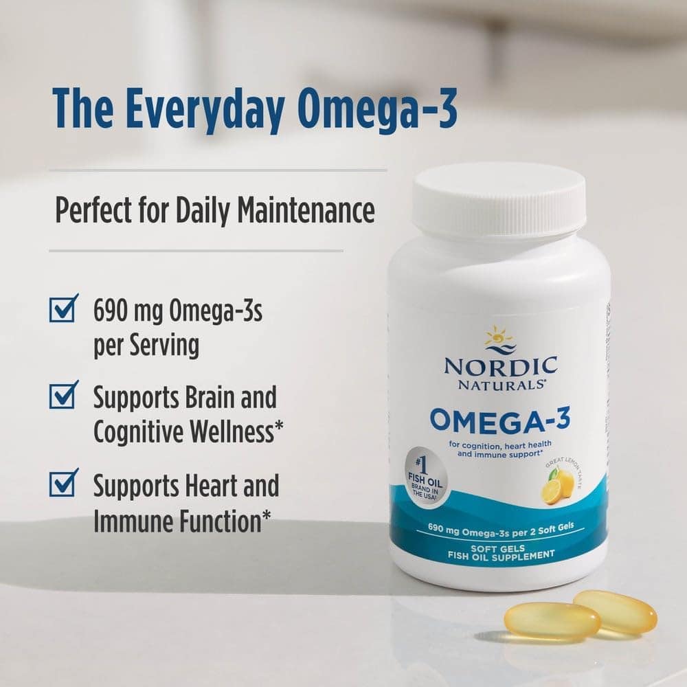 Dầu cá Omega-3 Nordic Naturals Omega-3 690mg 180 Softgels - Ảnh 3