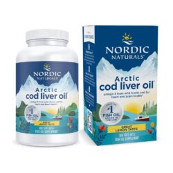 Dầu gan cá tuyết Omega-3 Nordic Naturals Arctic Cod Liver Oil 750mg Vị Lemon 180 Softgels