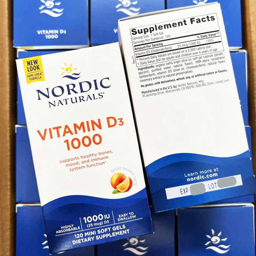 Viên uống bổ sung Vitamin D3 Nordic Naturals Vitamin D3 1000 IU 120 Mini Softgels - Ảnh 2