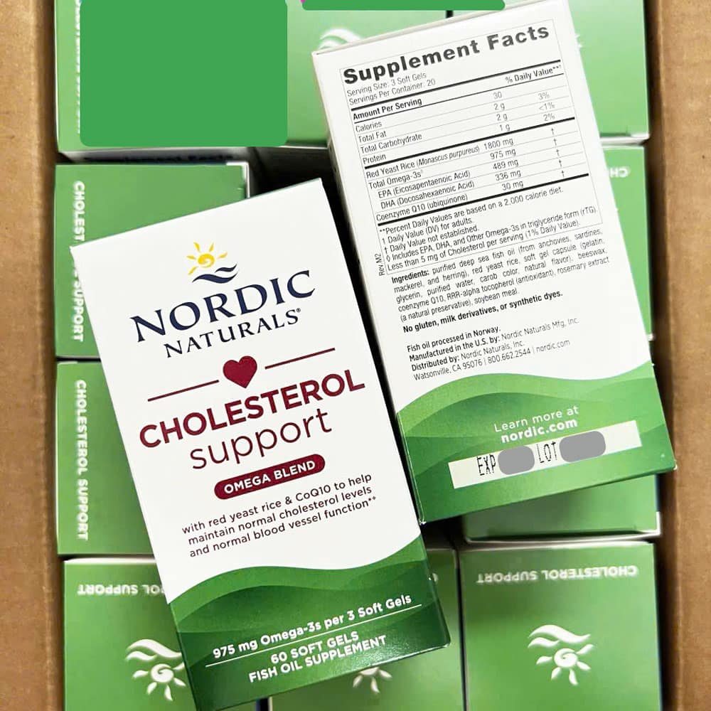 Viên uống dầu cá Omega-3 Nordic Naturals Cholesterol Support 60 Softgels - Ảnh 2