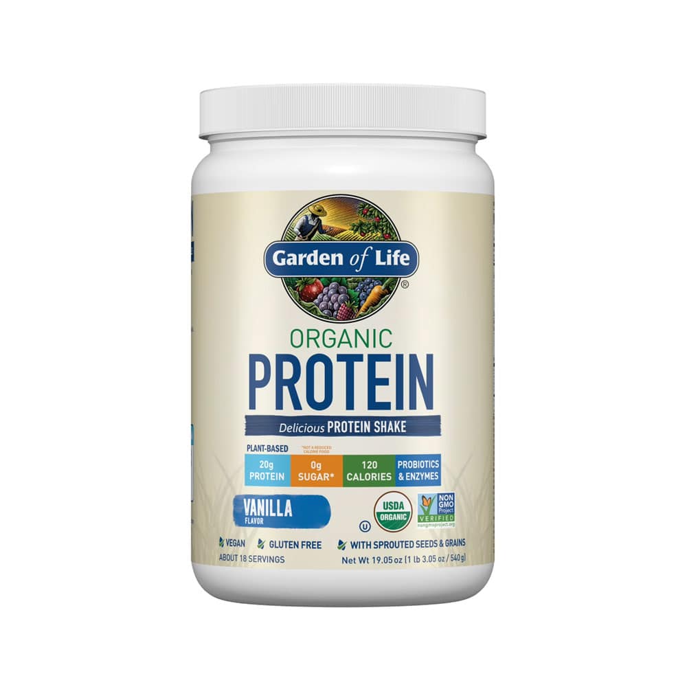 Bột Protein thực vật hữu cơ Garden Of Life Organic Protein Vanilla 540g