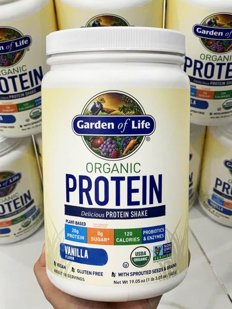 Bột Protein thực vật hữu cơ Garden Of Life Organic Protein Vanilla 540g - Ảnh 2