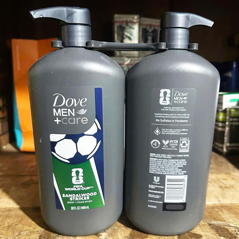 Sữa tắm cho nam Dove Men+Care Sandalwood Striker Body and Face Wash 946ml - Ảnh 2