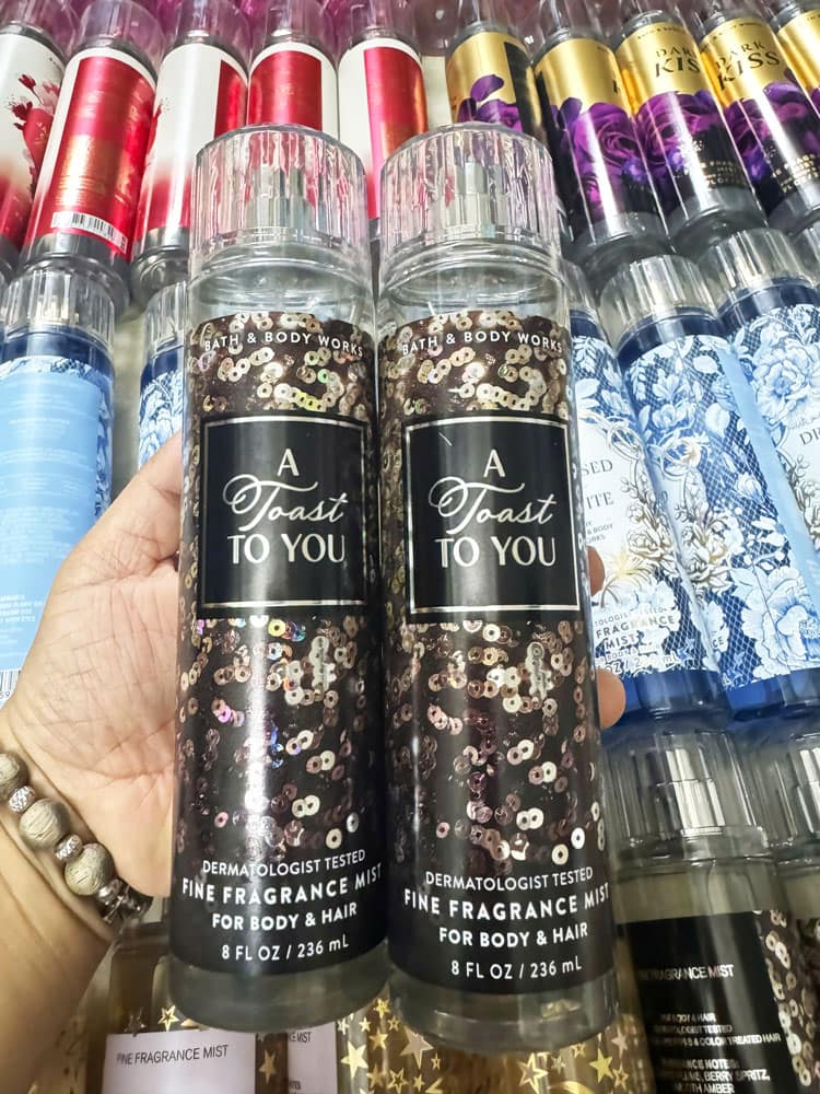 Xịt thơm Bath & Body Works A Toast To You Fine Fragrance Mist For Body & Hair 236ml - Ảnh 2