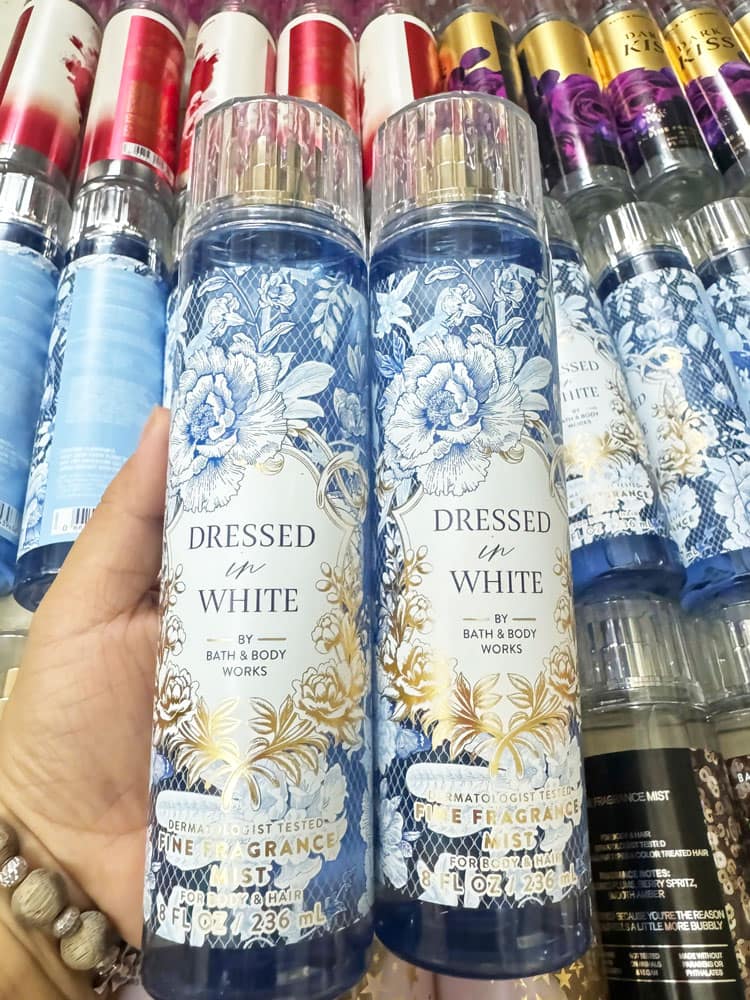 Xịt thơm Bath & Body Works Dressed In White Fine Fragrance Mist For Body & Hair 236ml - Ảnh 2