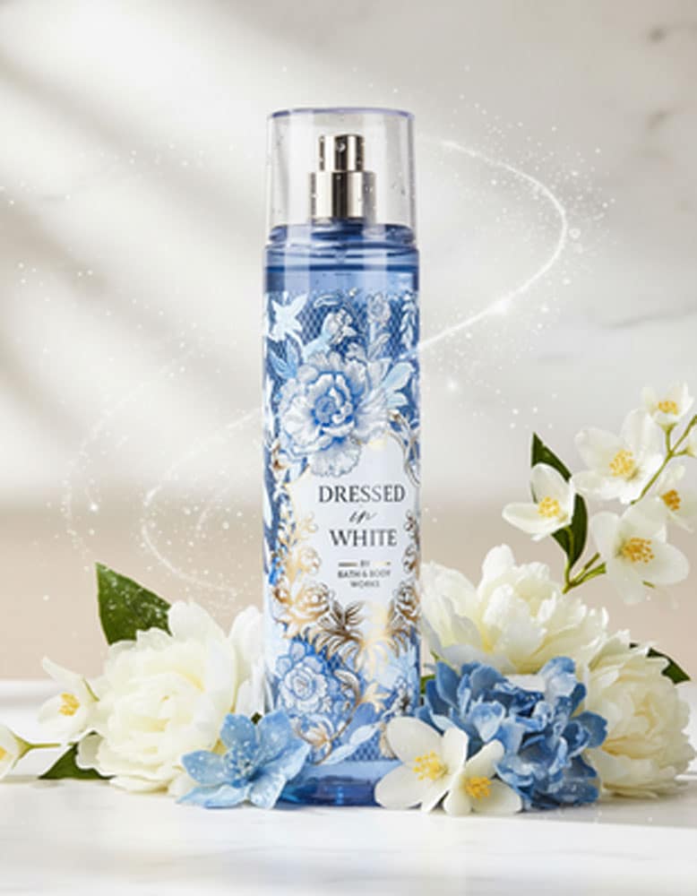 Xịt thơm Bath & Body Works Dressed In White Fine Fragrance Mist For Body & Hair 236ml - Ảnh 3