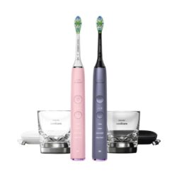 Bàn chải đánh răng điện Philips Sonicare DiamondClean Rechargeable Toothbrush 2 cái (Pink, Gray)