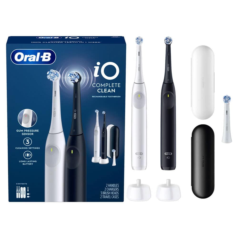 Bàn chải đánh răng sạc điện Oral-B iO Series 2 Complete Clean Rechargeable Electric Toothbrush 2 cái - Ảnh 2